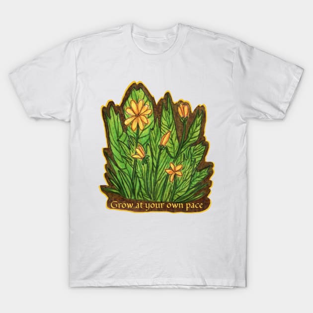 Grow at your own pace T-Shirt by JuniperMew